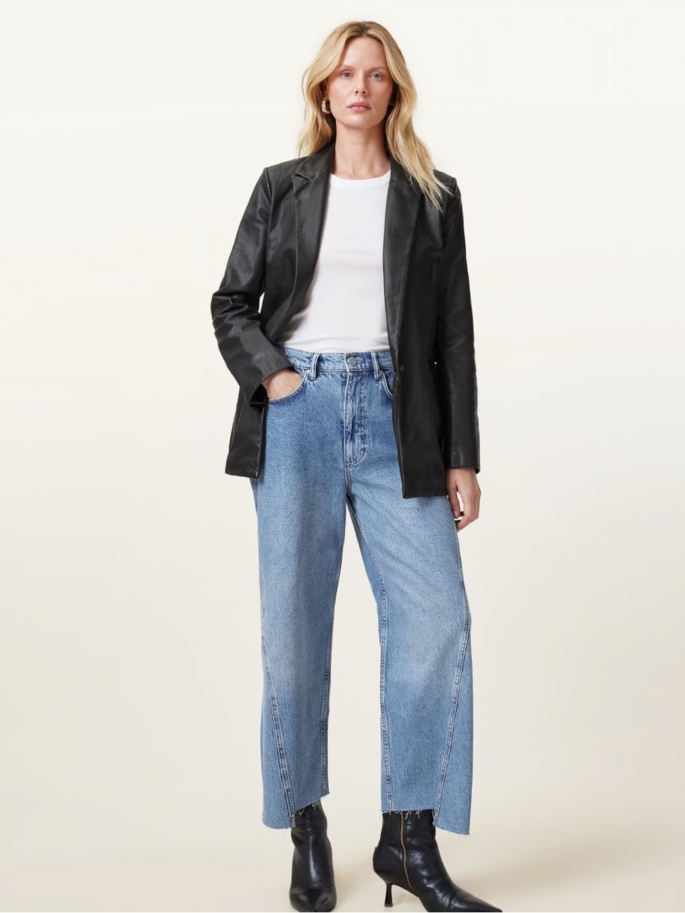 Black Leather Blazer - Saks Fifth